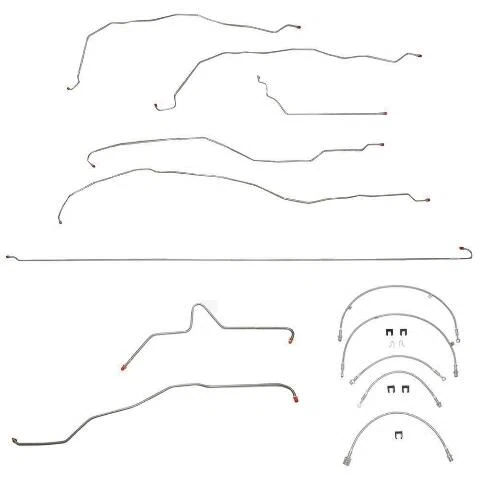 Fine Lines BLH2 - Brake Line & Hose Kit Reg Cab_Long Bed for 01-07 Chevrolet Silverado 2500HD